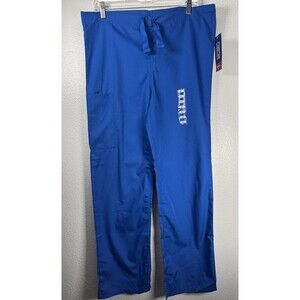 Cherokee Cargo Royal Blue Drawstring Scrub Pant Unisex #4100 Sz XS Lot Of 2 New